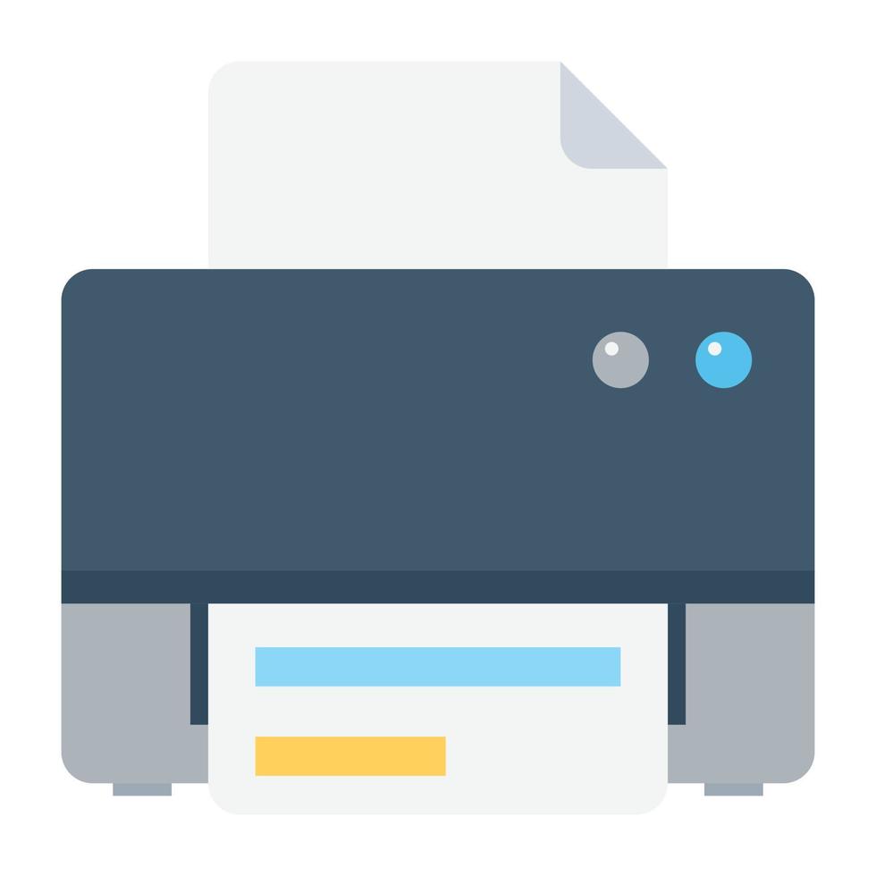 Trendy Printer Concepts vector