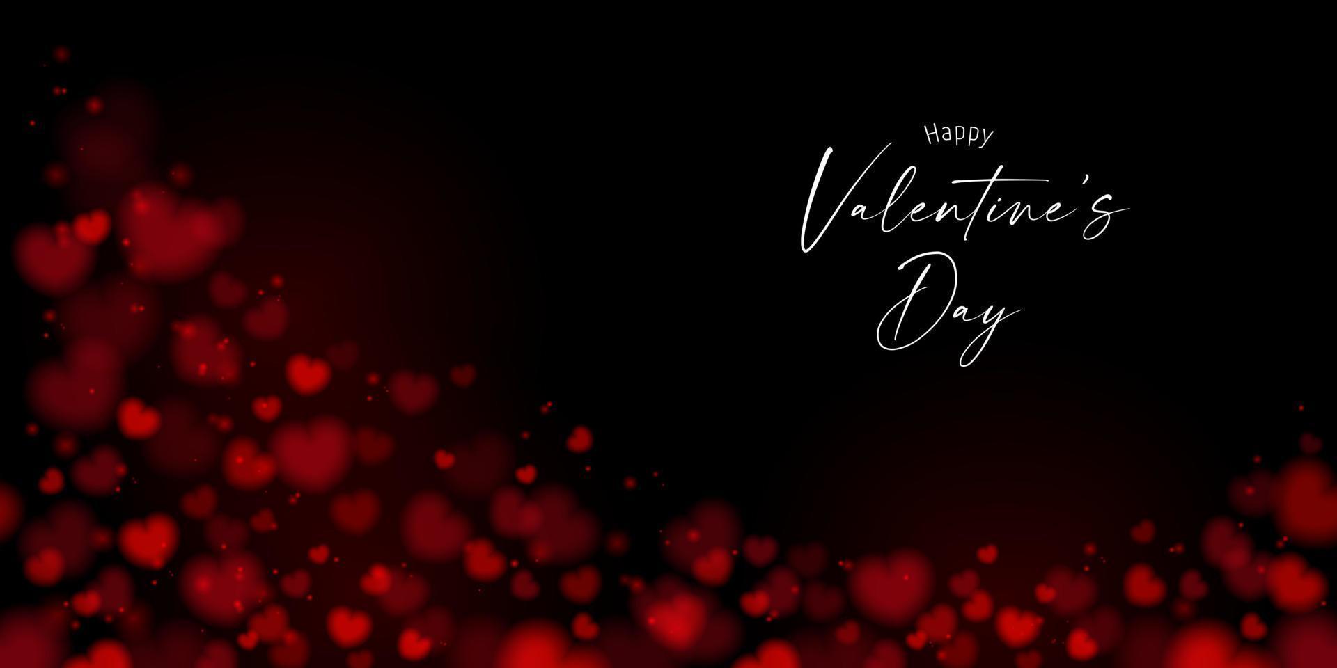 Blurred Valentine's day background vector