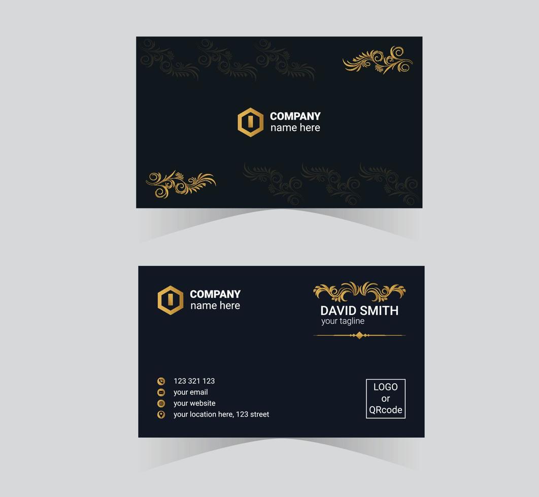 Luxury Business Card Design 2 vector