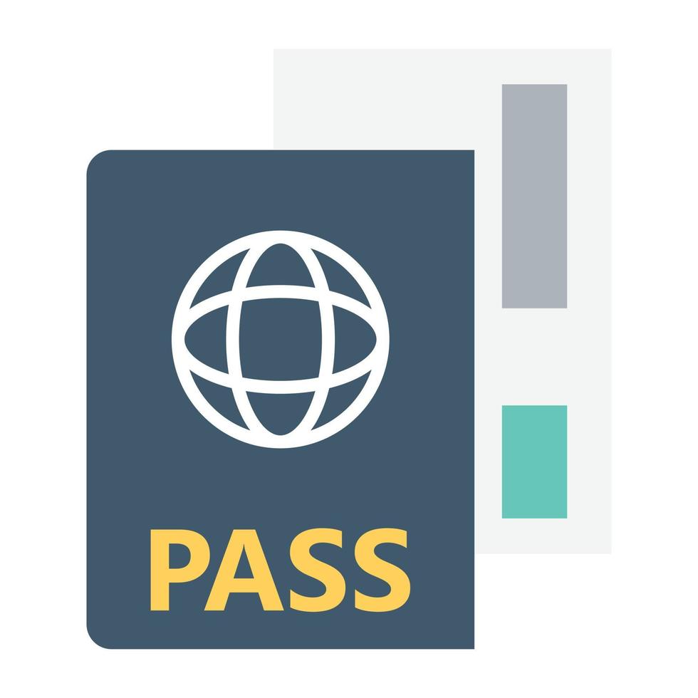 Trendy Passport Concepts vector
