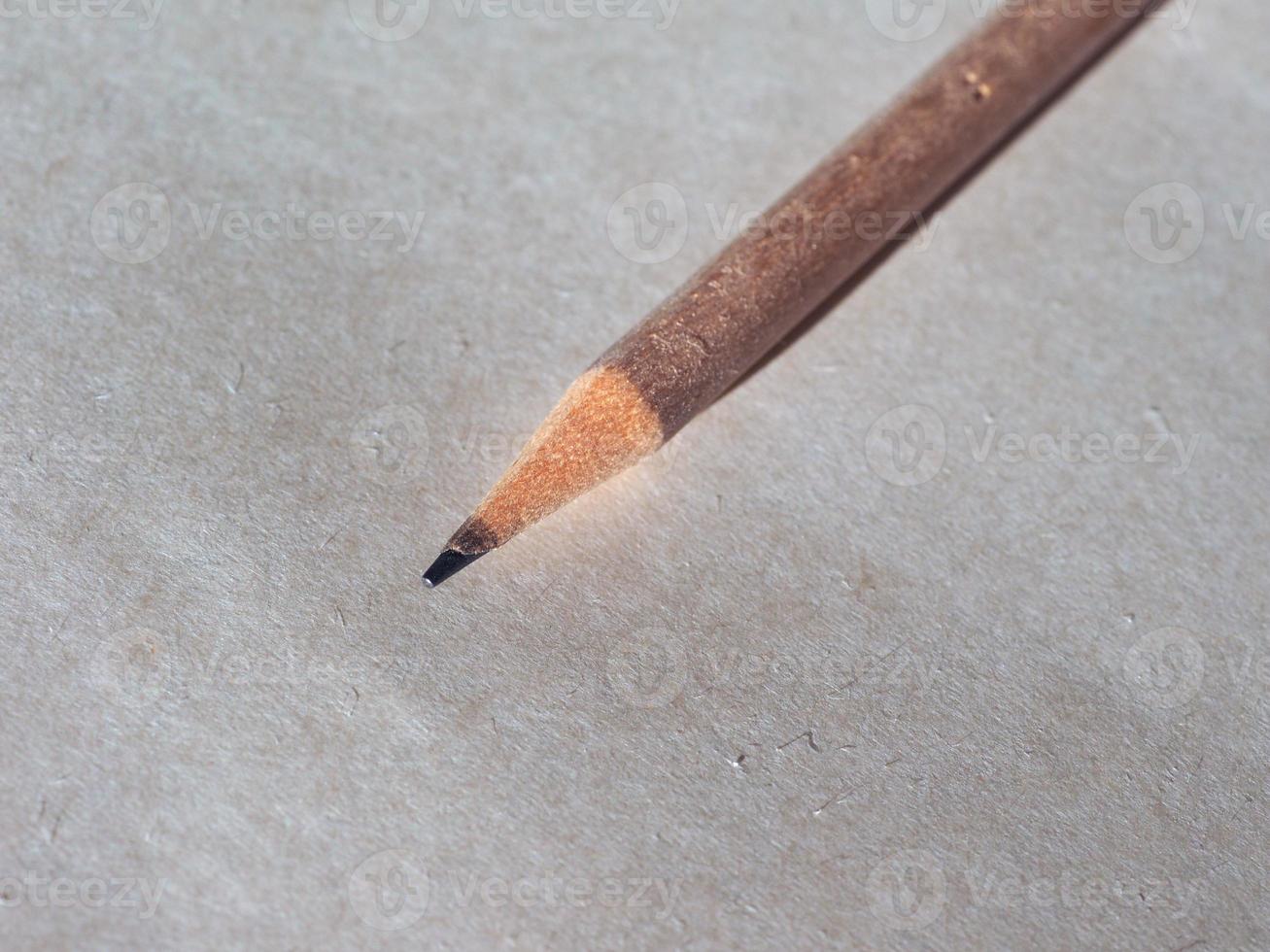 Pencil over paper photo