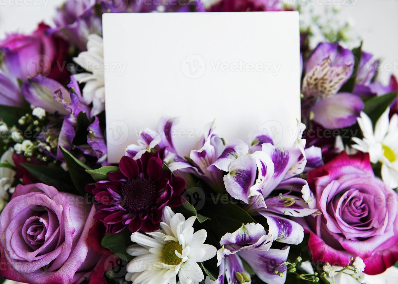 Bouquet of pink flowers photo