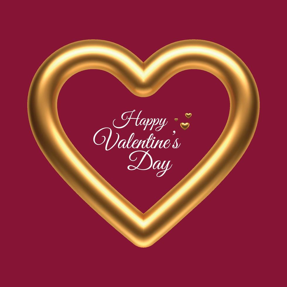 Happy valentines day love hearts purple background vector