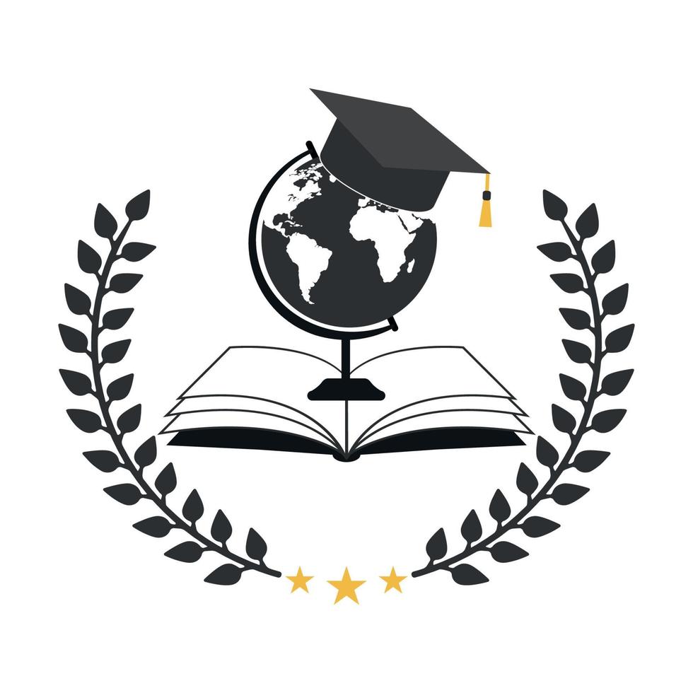 World education vector logo design.