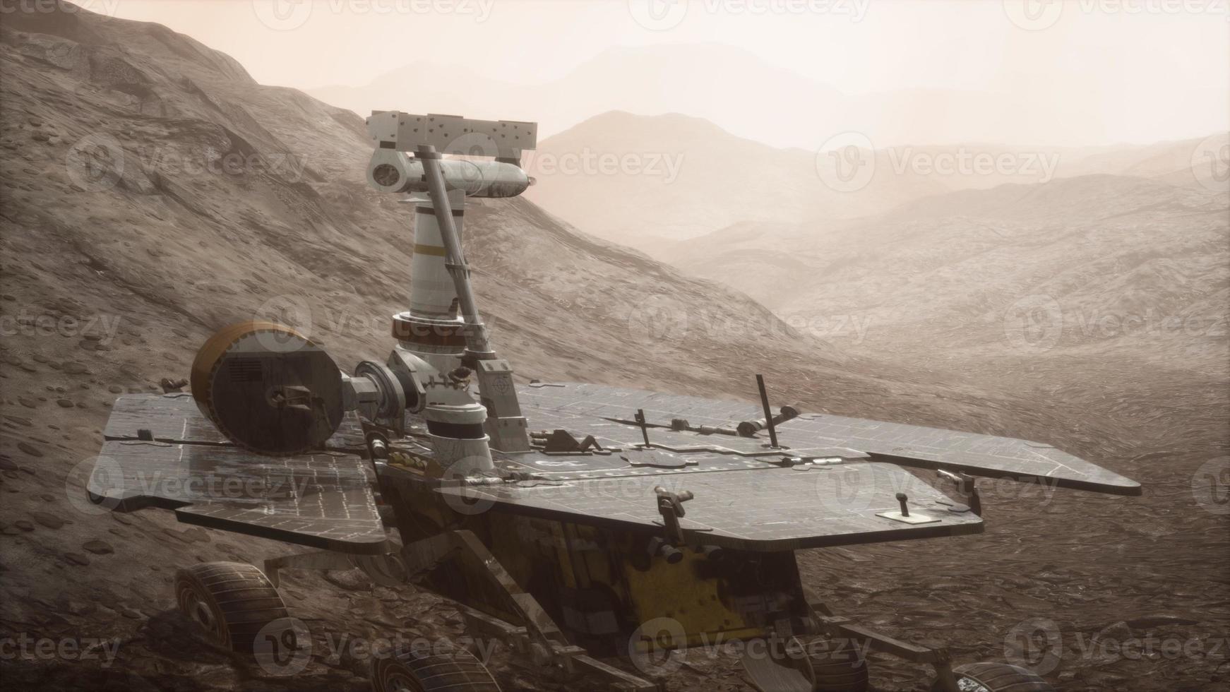 Opportunity Mars exploring the surface of red planet photo