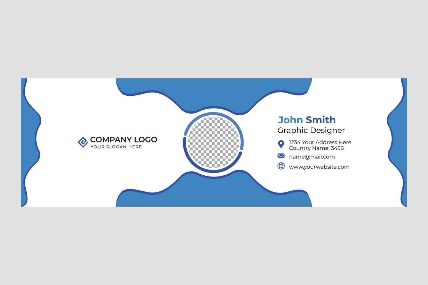 Email Signature Template vector