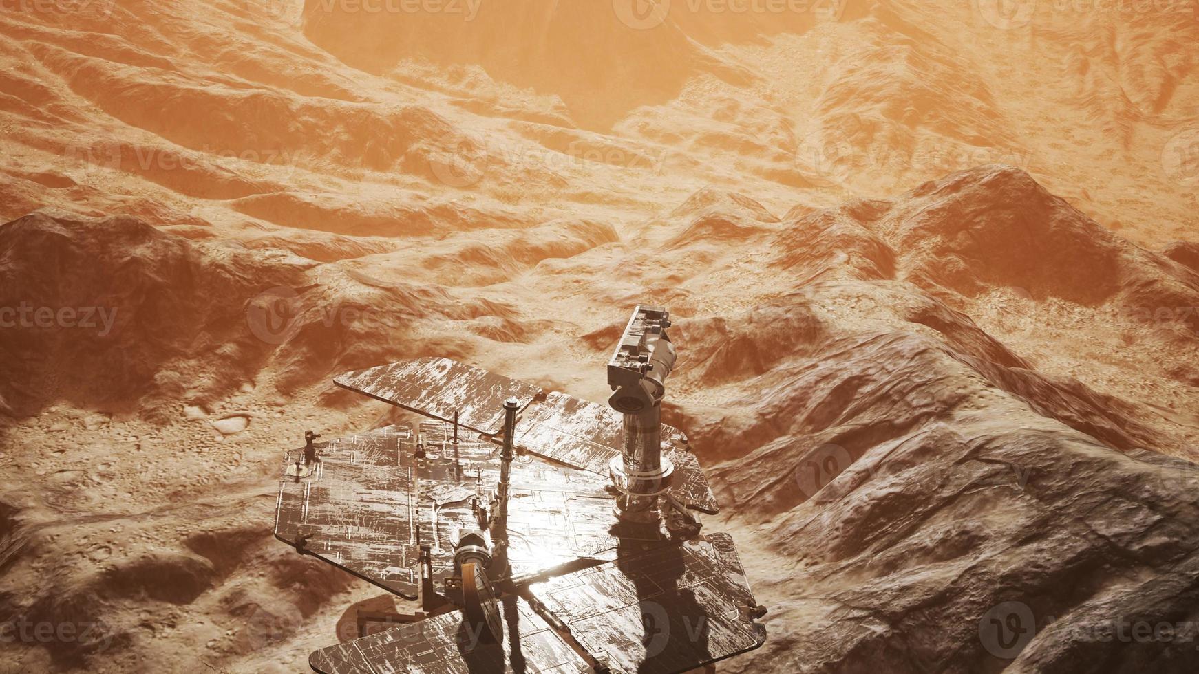 Opportunity Mars exploring the surface of red planet photo