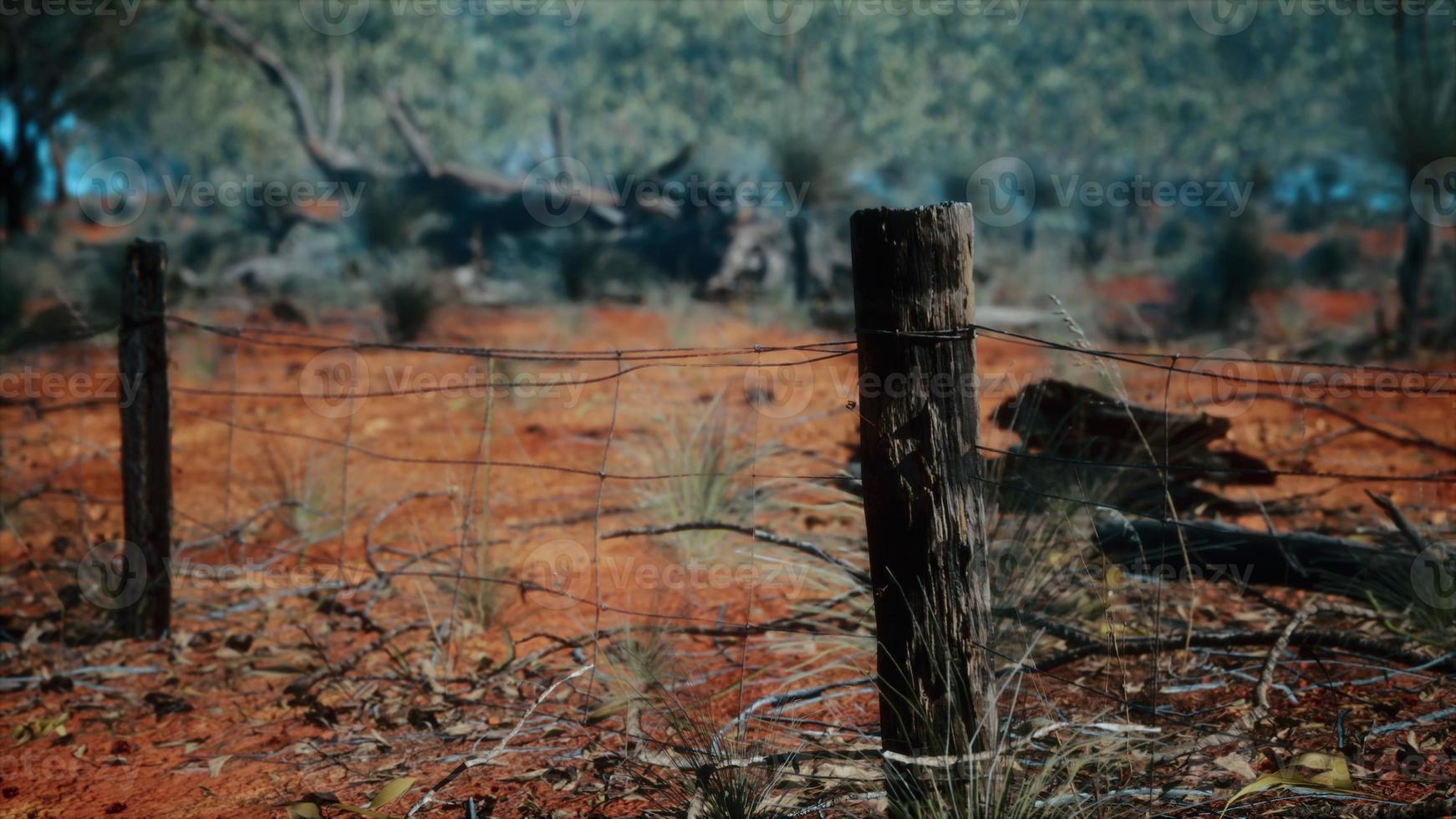 old rusted small farm fence photo