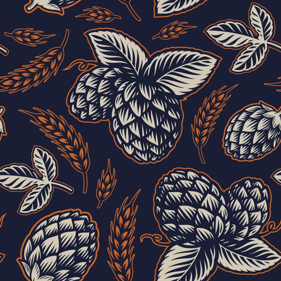 Beer Seamless Background vector