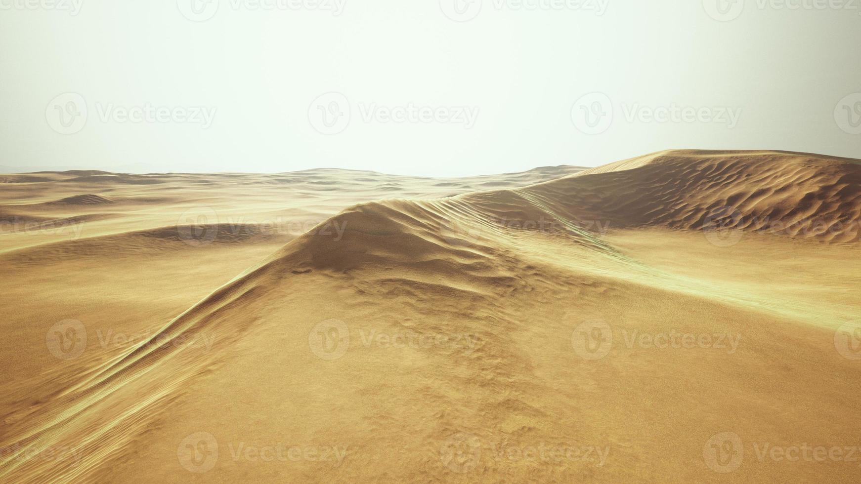 Big sand dune in Sahara desert landscape photo