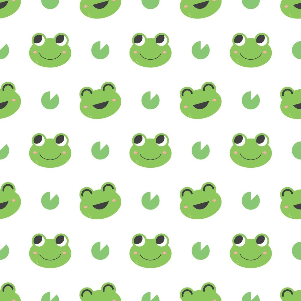 Seamless pattern of cute frogs 5603871 Vector Art at Vecteezy