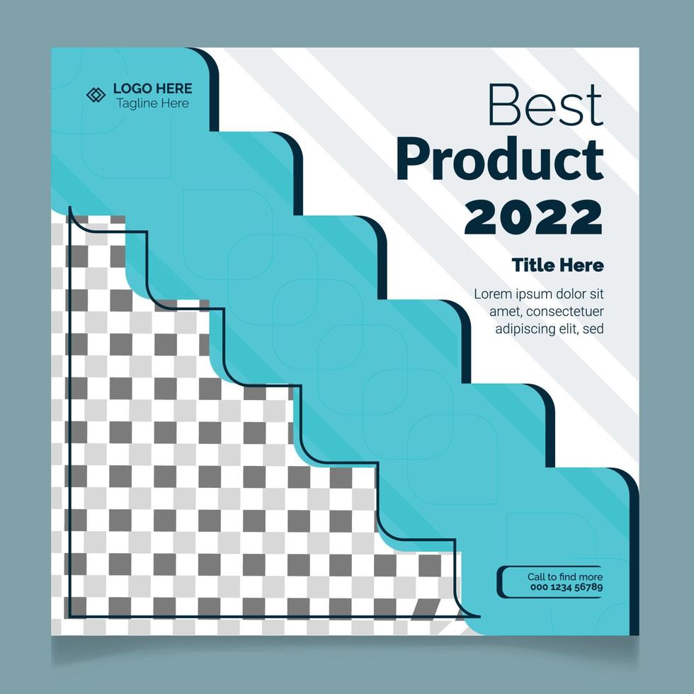 mejor plantilla de publicación de producto 2022 vector