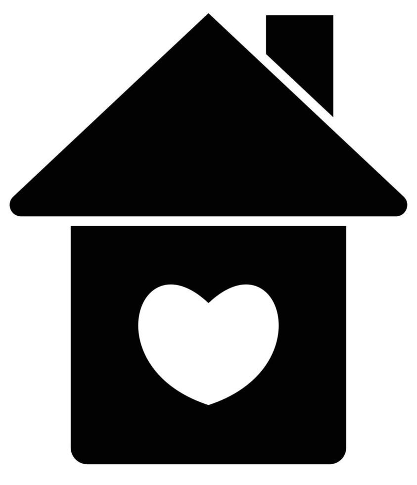 A symbol of the safe house which is enviromentally friendly in black color  2 vector