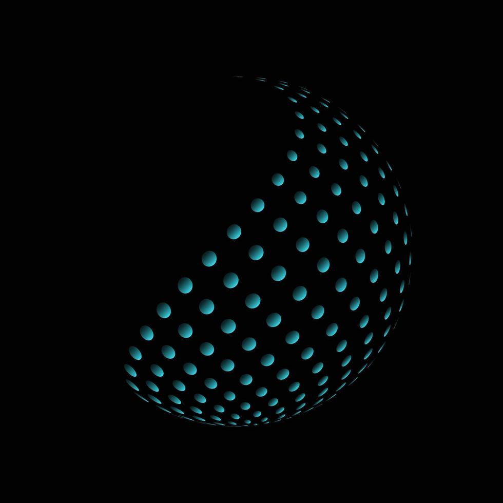 A background several dotted circles wrapped around each other in a spiral shape vector