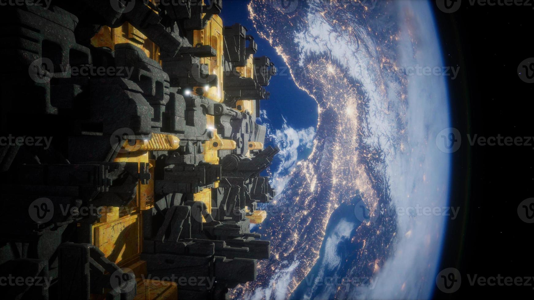 motherships taking position over Earth for a coming invasion photo