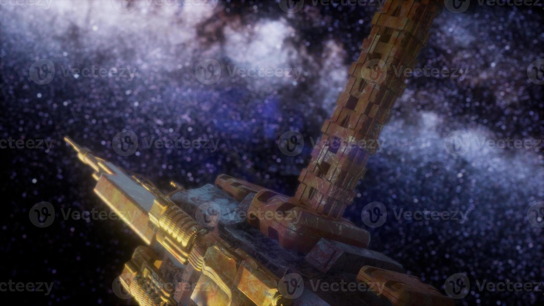 Spaceship Travelling through the Universe photo