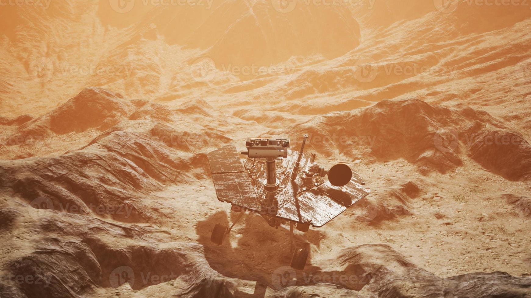 Opportunity Mars exploring the surface of red planet photo