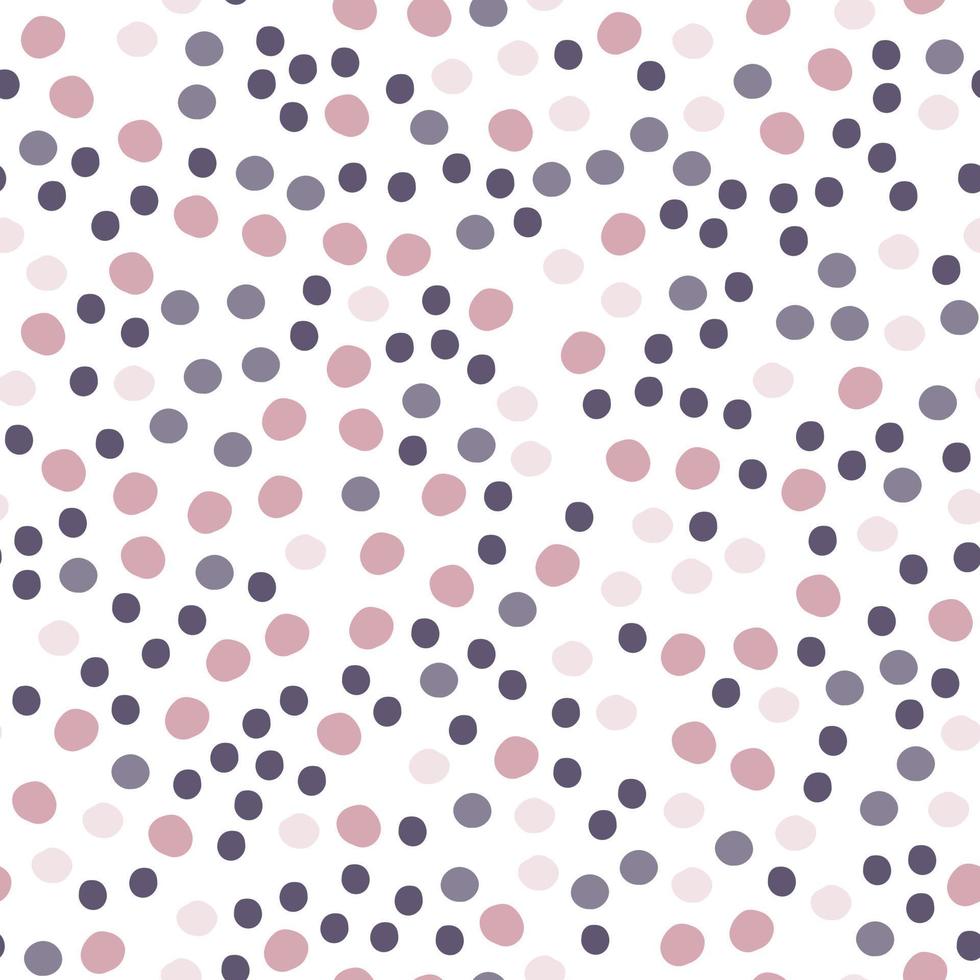 Random polka dot seamless pattern. Abstract funny wallpaper. vector
