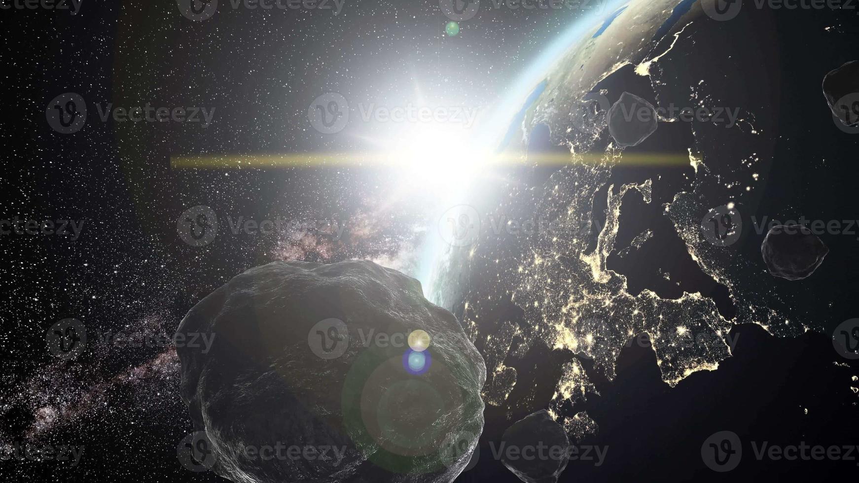 Earth and Asteroids photo