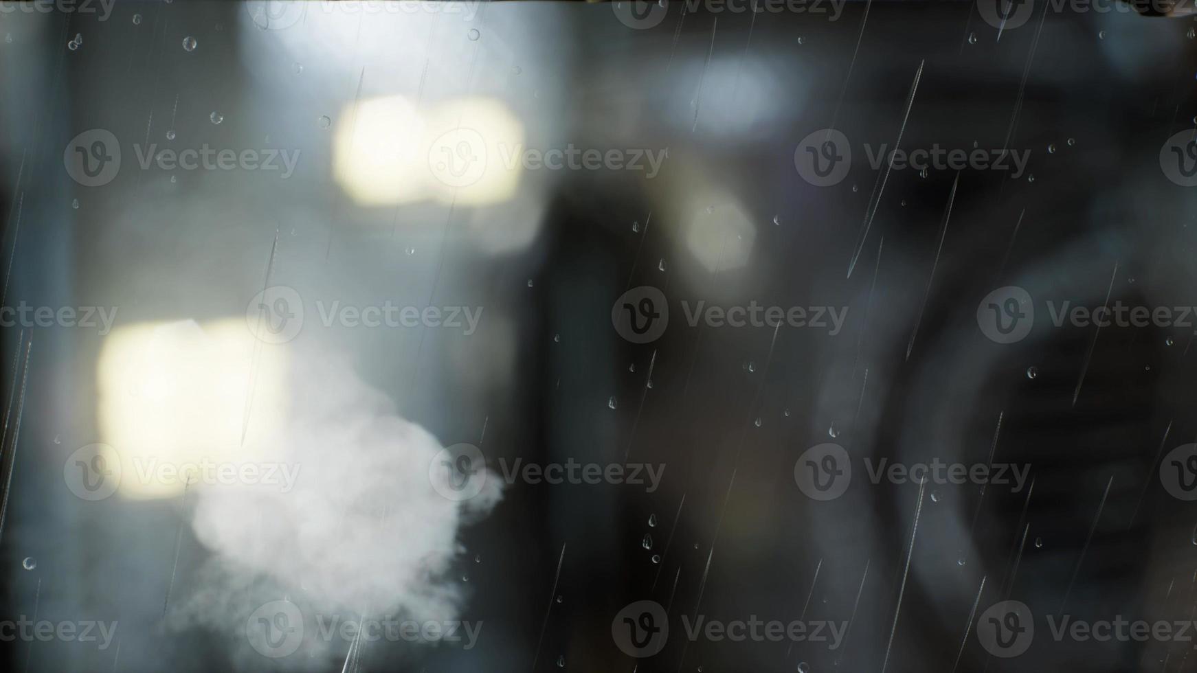 Urban Scene at Rainy Night photo