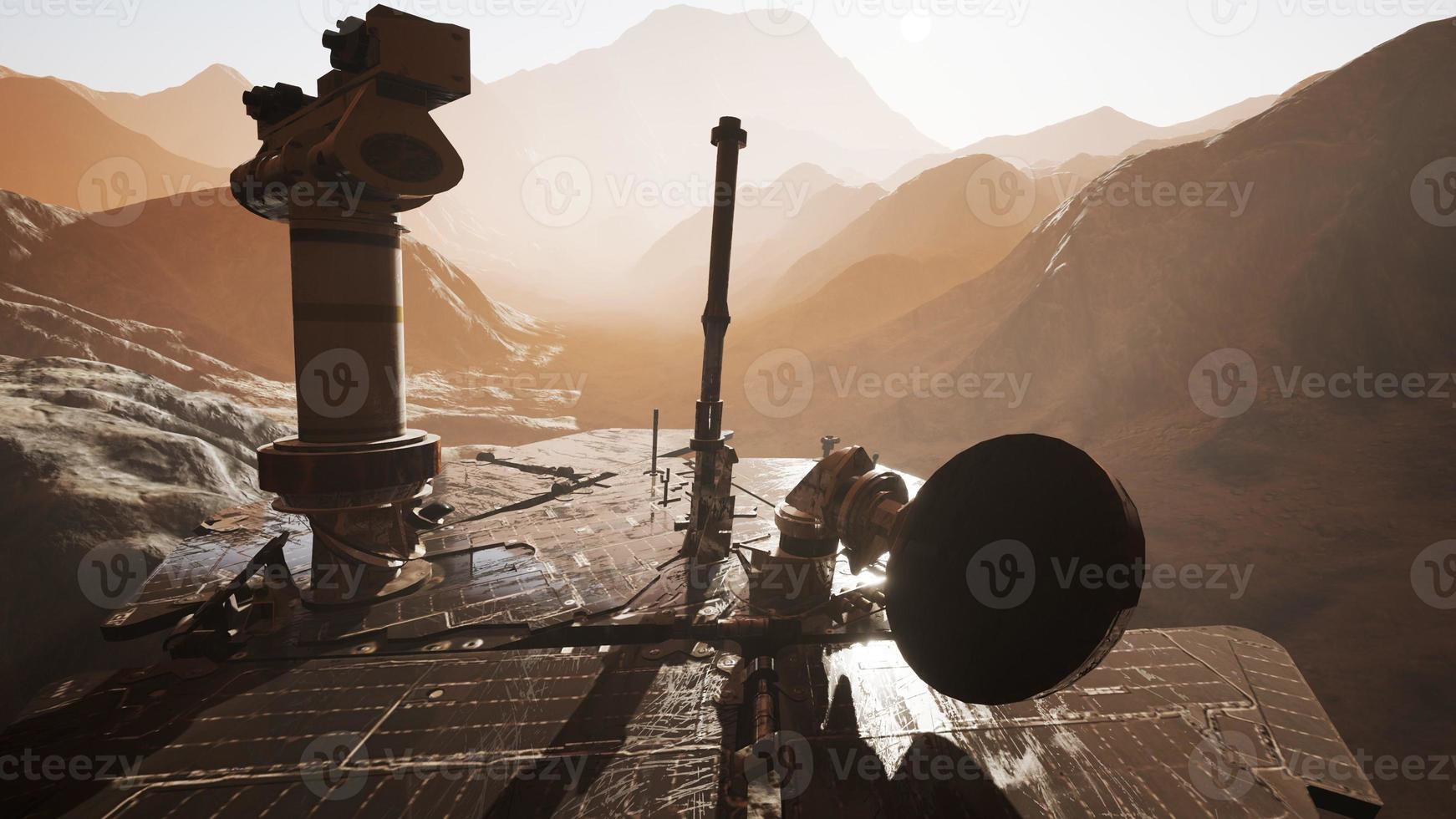 Opportunity Mars exploring the surface of red planet photo