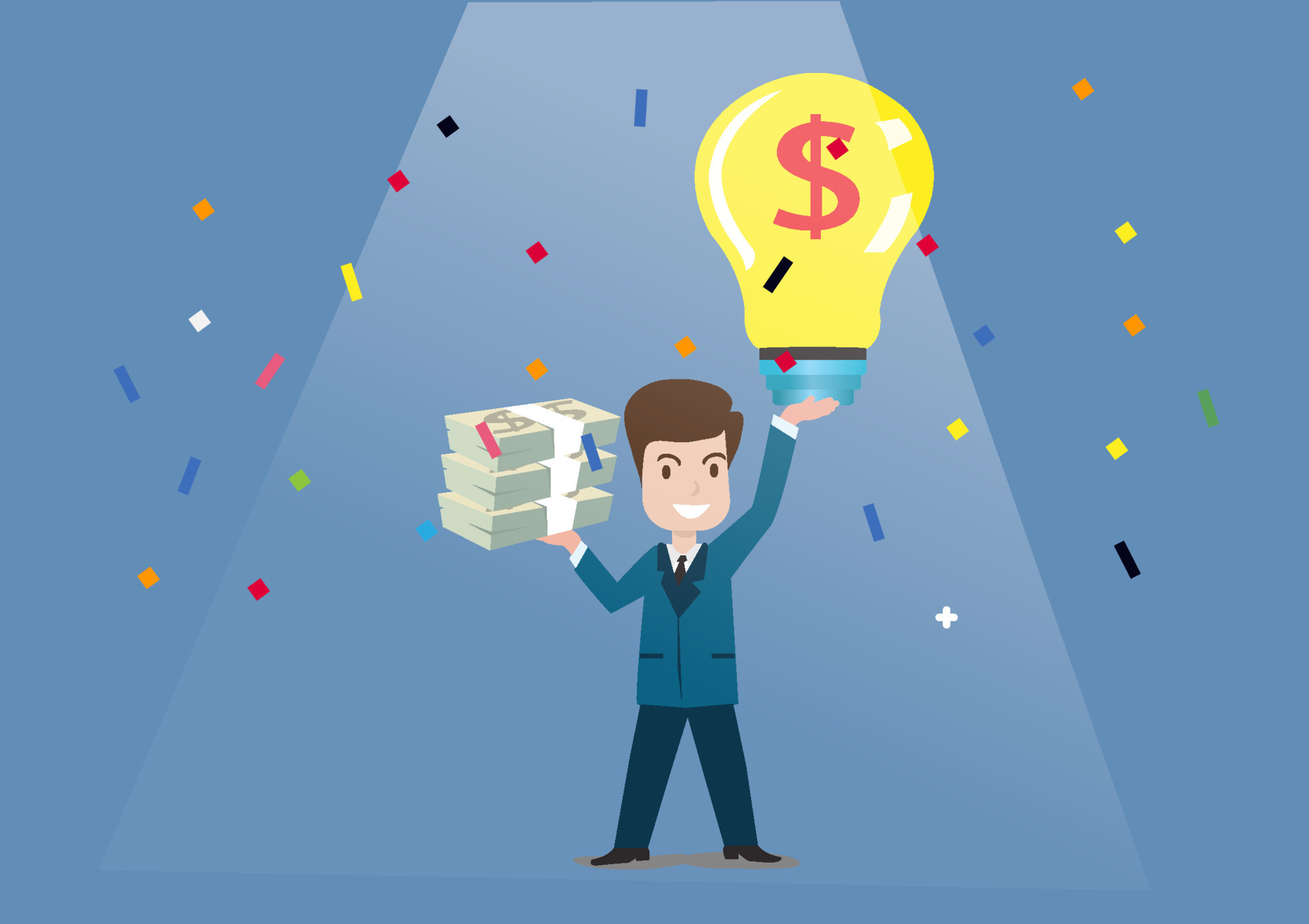 Business Idea Business people have smart ideas. And made him successful. Flat style cartoon illustration vector 5607154 Vector Art at Vecteezy Business Idea Business people have smart ideas. And made him successful. Flat style cartoon illustration vector 5607154 Vector Art at Vecteezy
