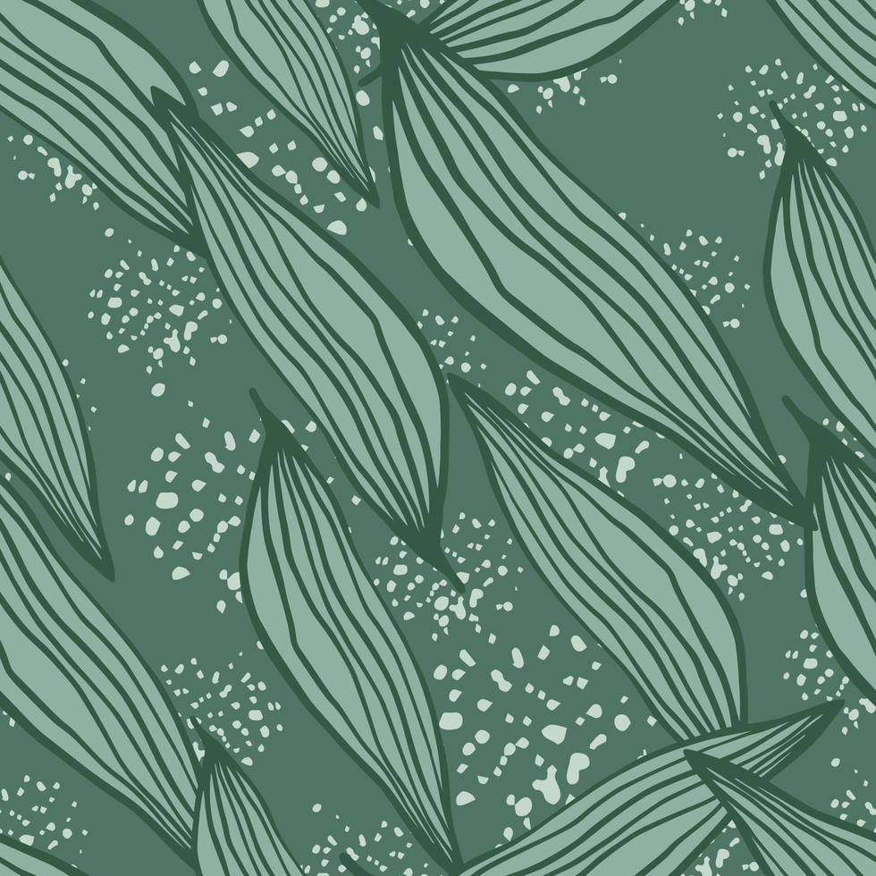 beautiful line leaves pattern on splash background. Abstract botanical backdrop. vector