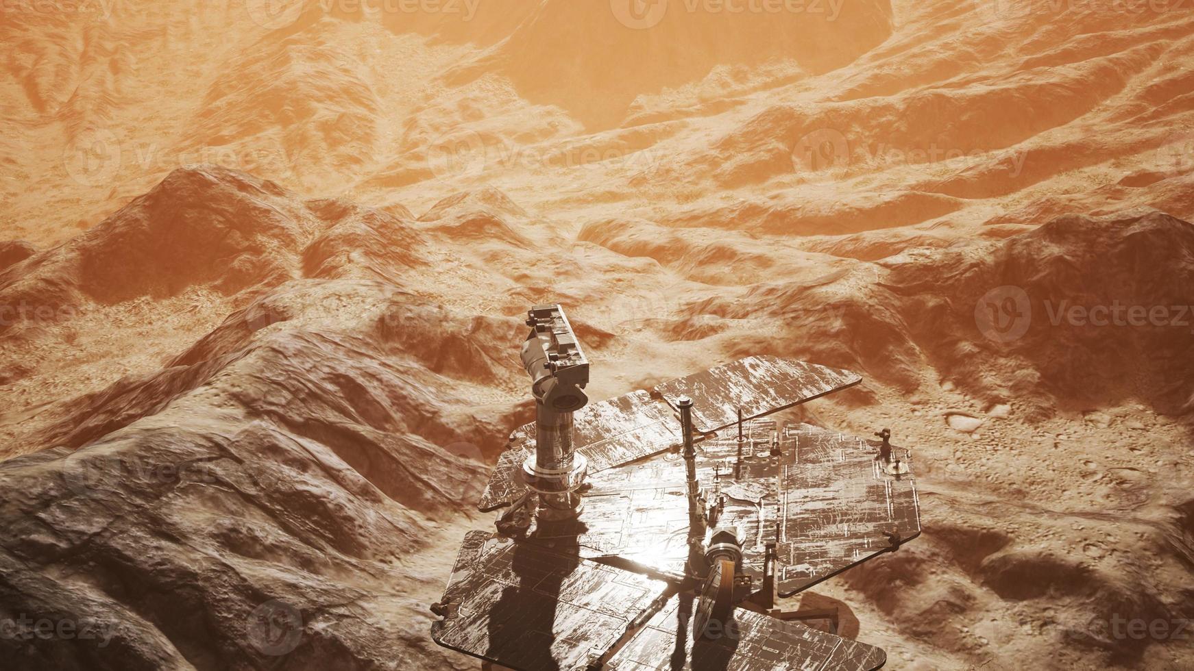Opportunity Mars exploring the surface of red planet photo