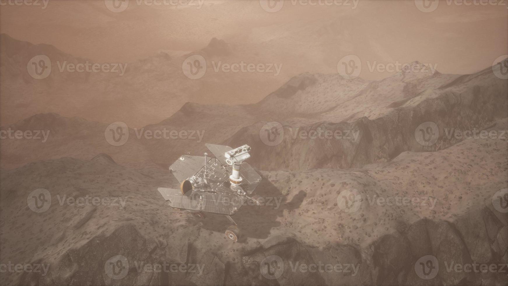 Opportunity Mars exploring the surface of red planet photo