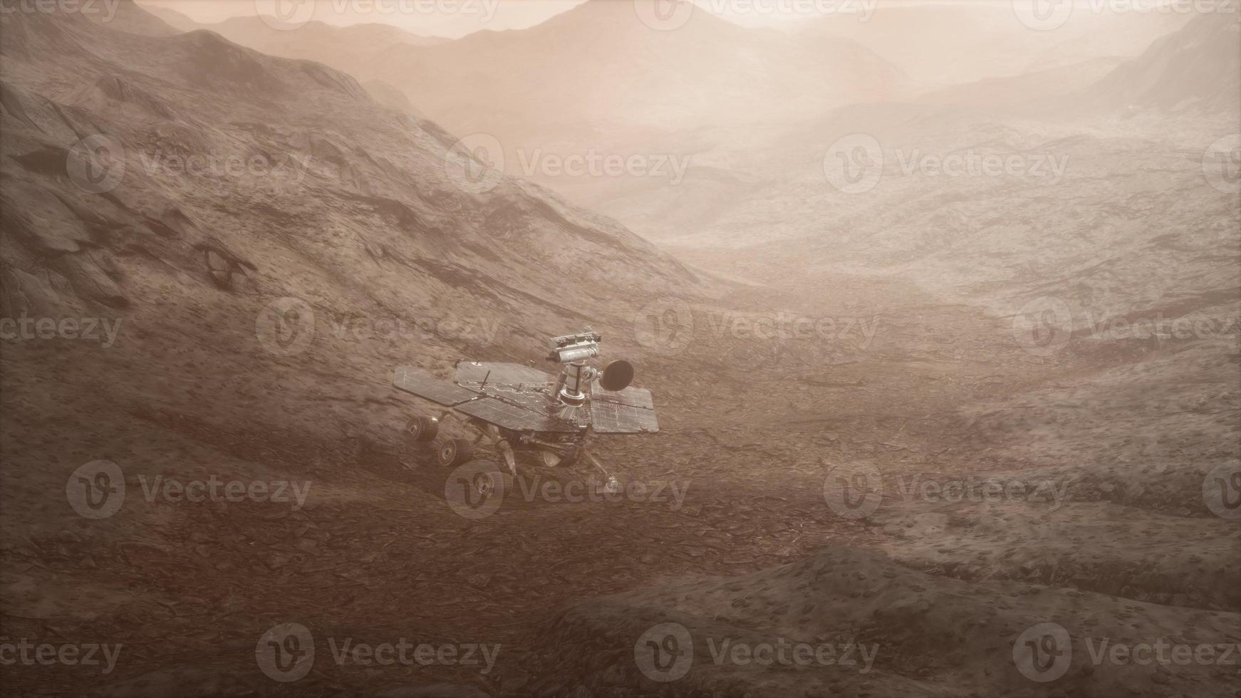 Opportunity Mars exploring the surface of red planet photo