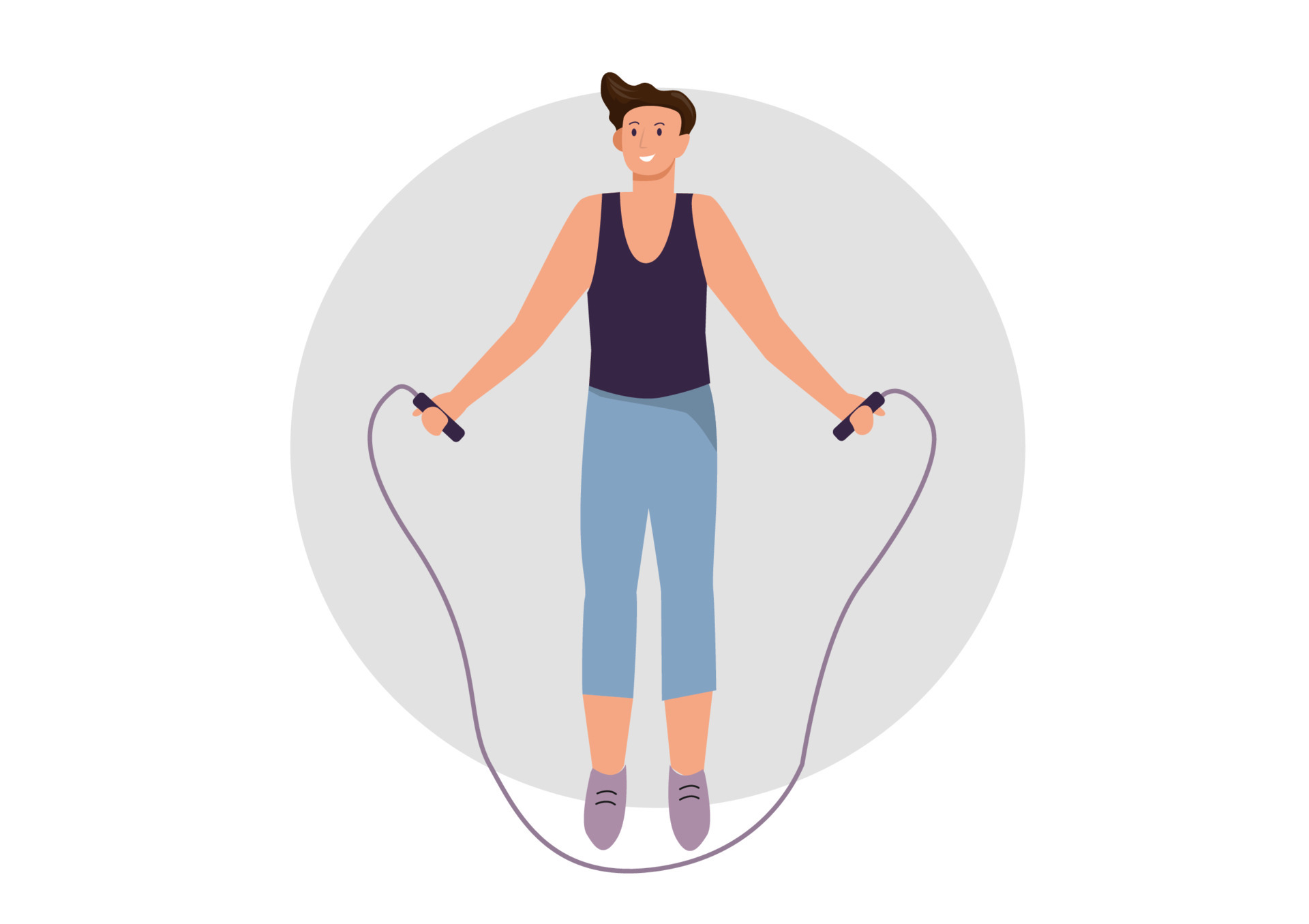 Men jump rope to encourage beautiful and healthy body. Flat style cartoon illustration vector 5608229 Vector Art at Vecteezy Men jump rope to encourage beautiful and healthy body. Flat style cartoon illustration vector 5608229 Vector Art at Vecteezy