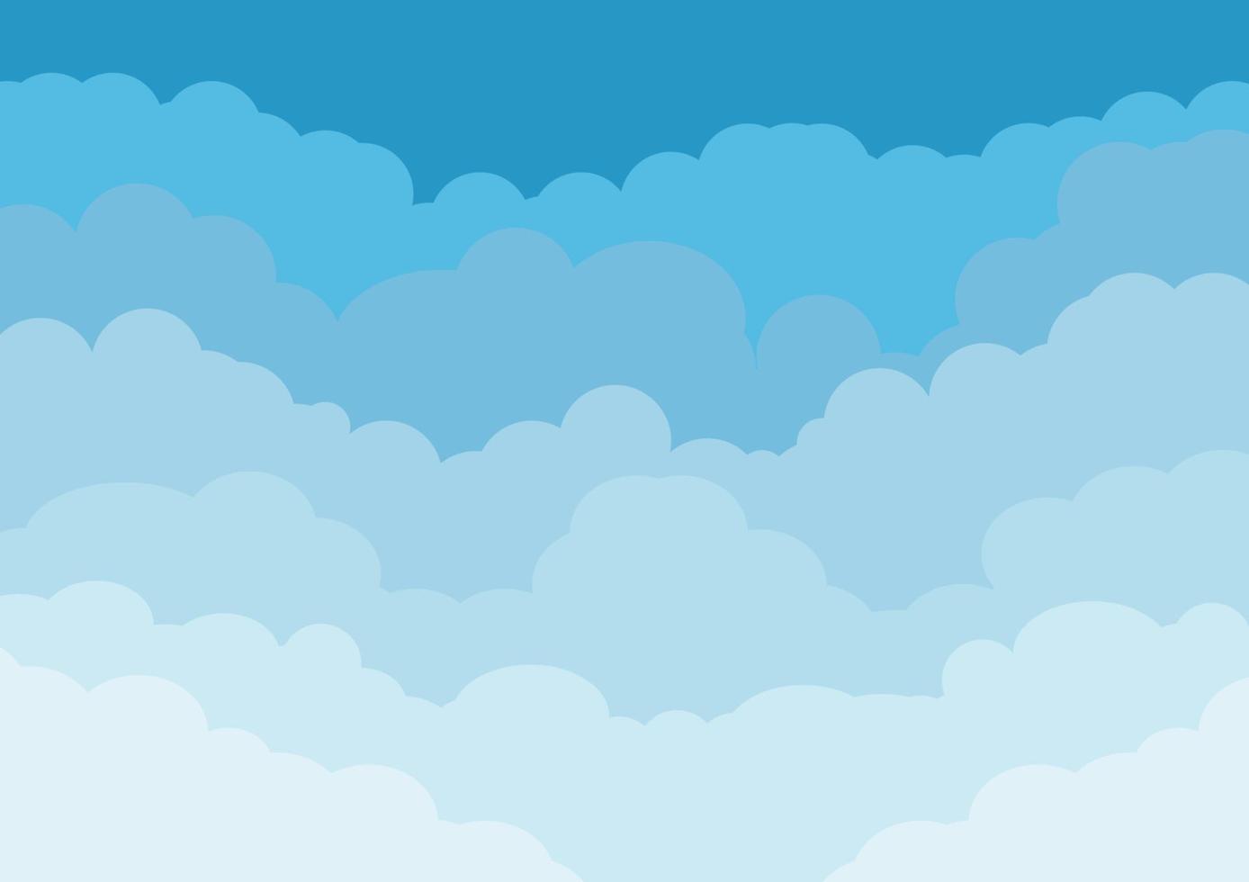 Ilustración de vector de diseño elegante de fondo de cielo y nube.