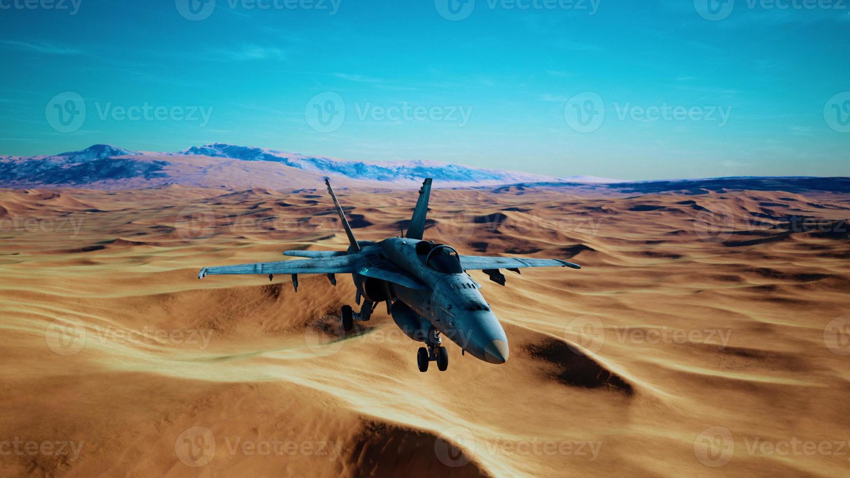 american military plane over the desert photo