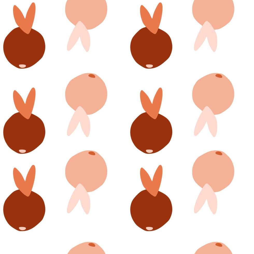 Cute citrus fruit seamless pattern. Fruits endless wallpaper. Cute doodle food backdrop. vector