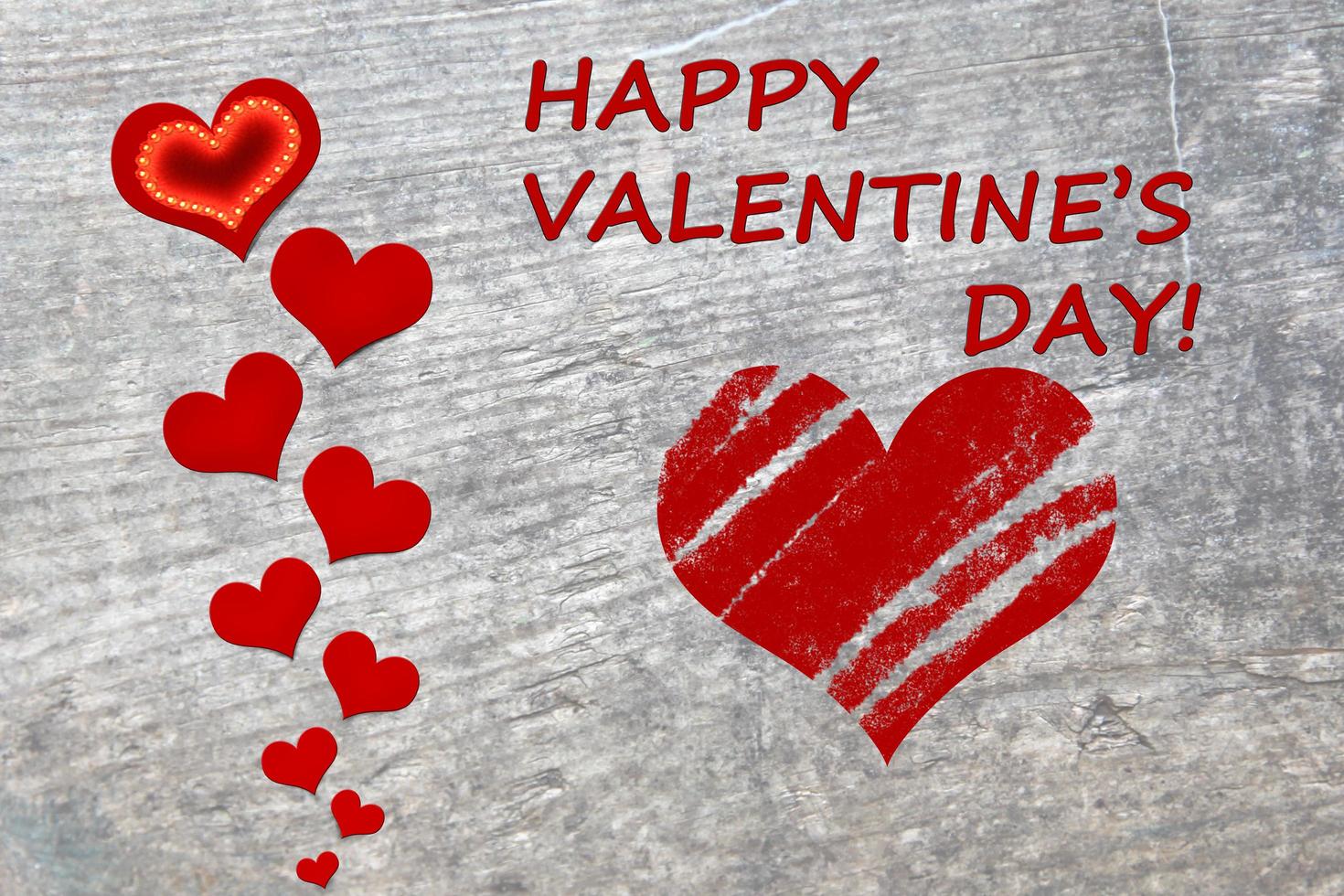 Happy Valentine's Day background. Love concept. 3d illustration photo