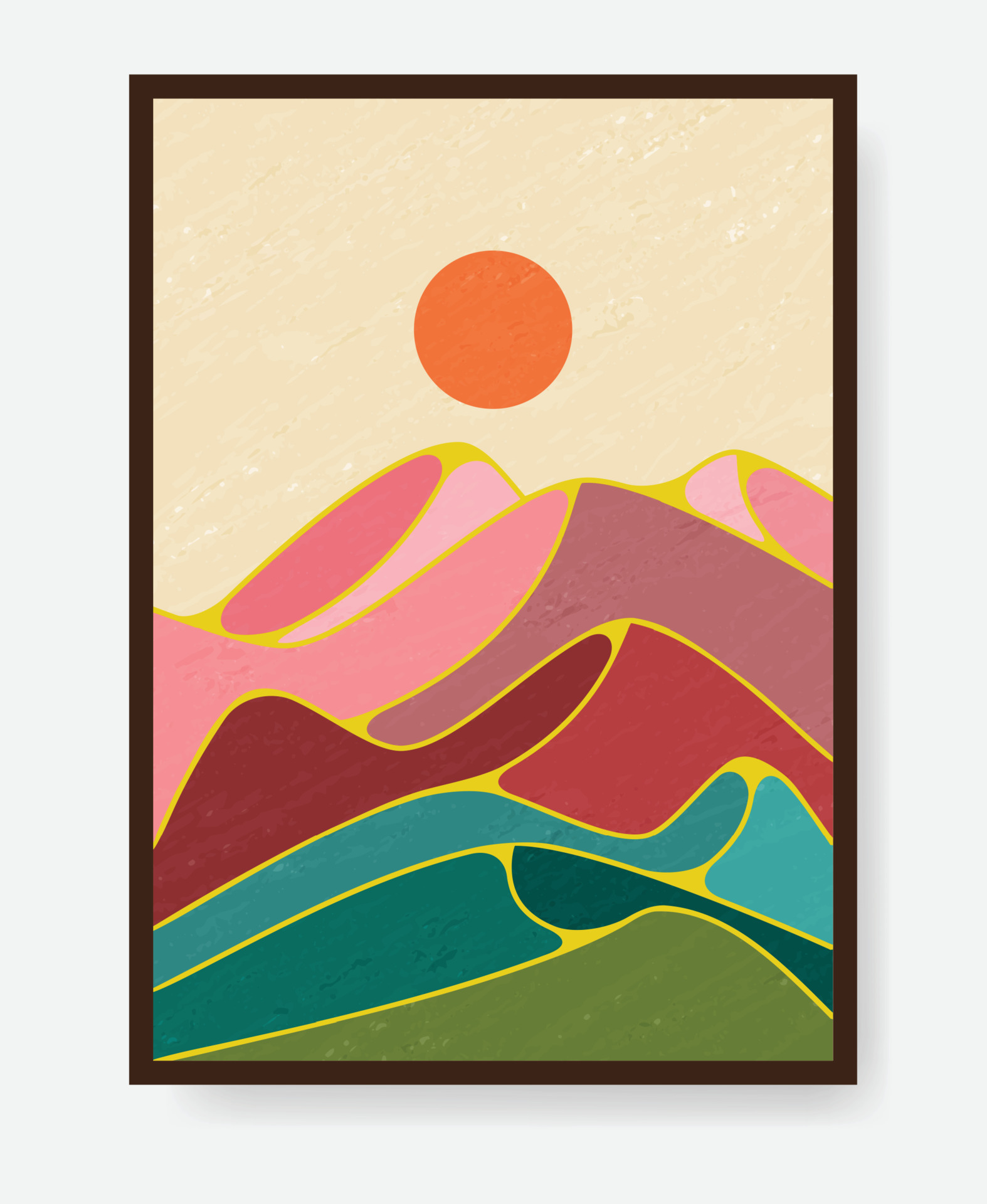 Mid century modern minimalist art 5610364 Vector Art at Vecteezy