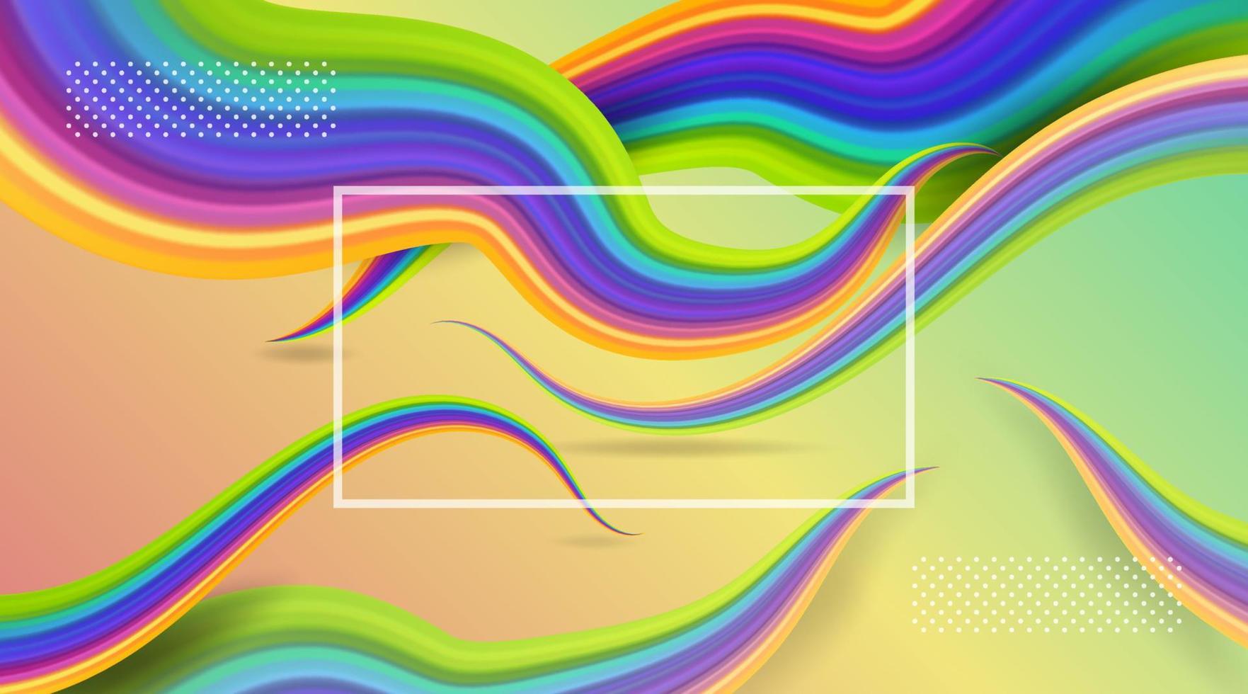 gradient wavy background. wavy blue yellow purple green background vector