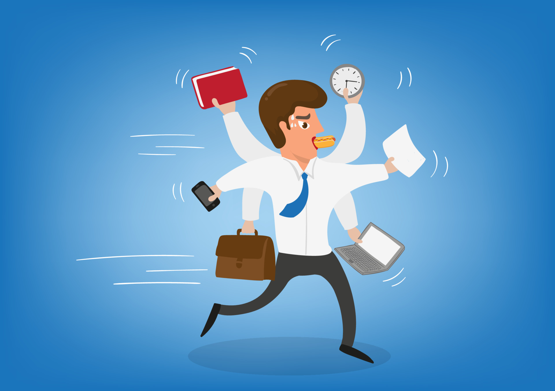 business people running to achieve the goal Run and work hard at the  scheduled time. Work makes success. flat style cartoon vector illustration  5610782 Vector Art at Vecteezy
