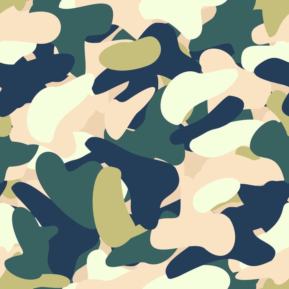 Abstract camouflage seamless pattern. Camo pattern background. vector