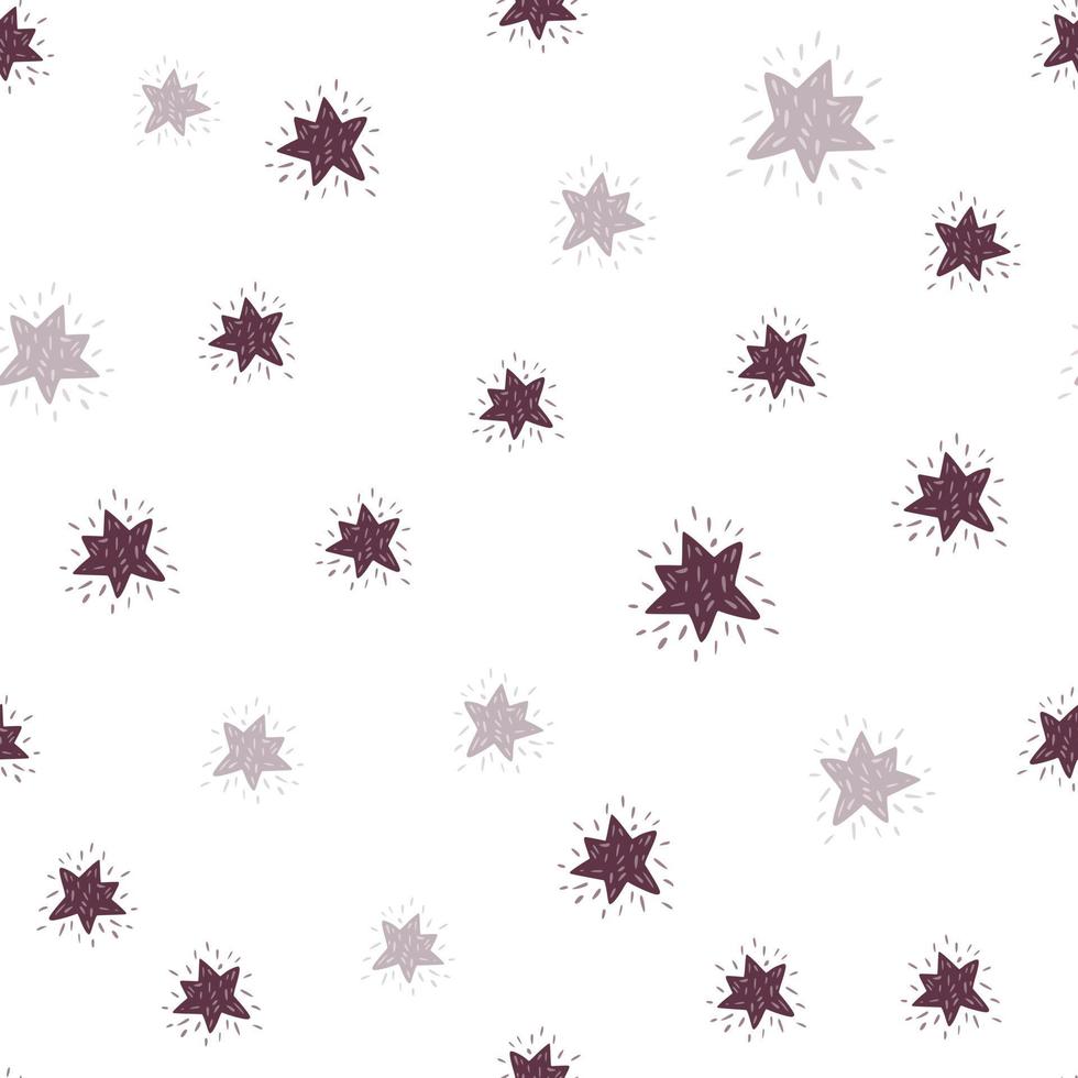 Stars seamless pattern. Cute festive background. vector