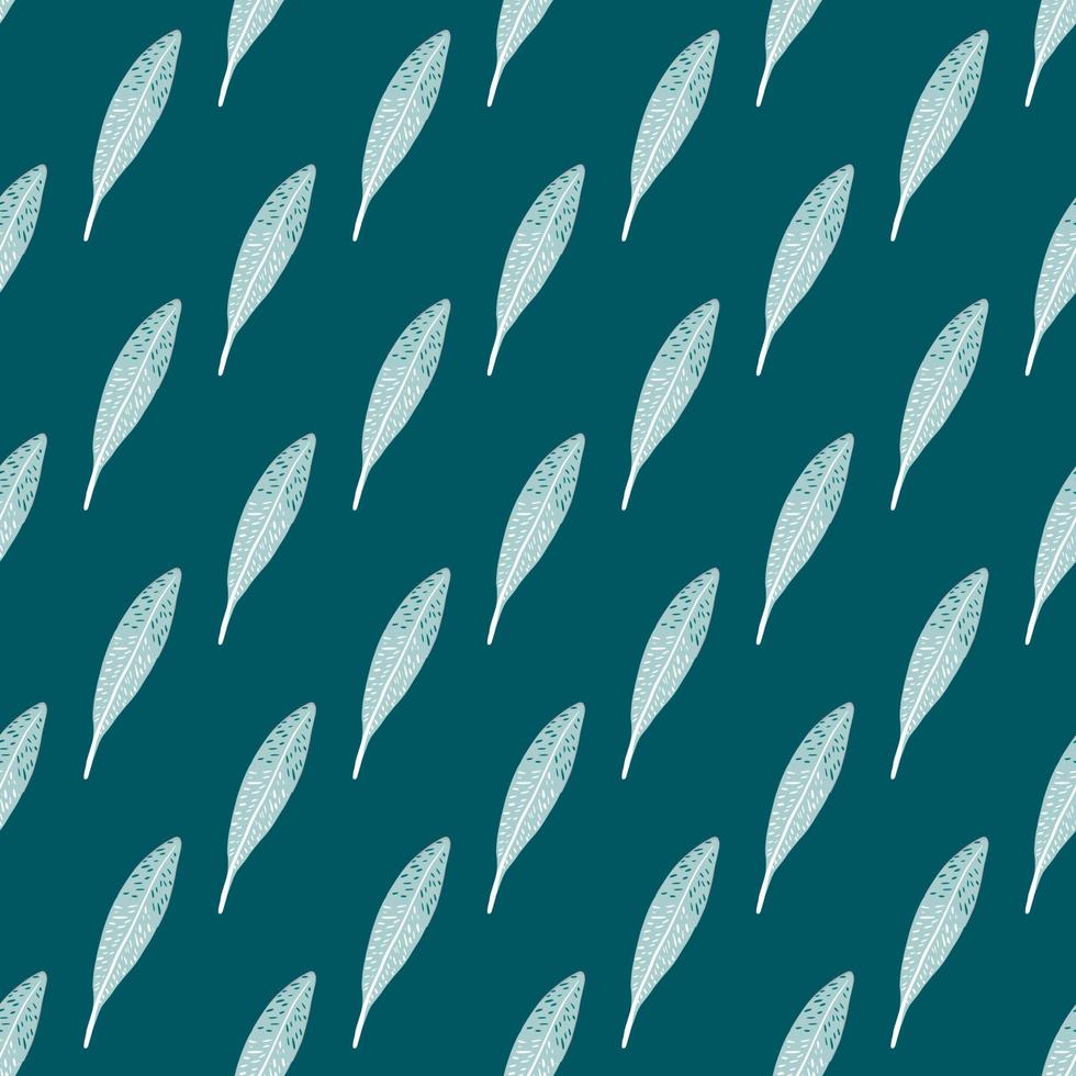 Feathers seamless pattern. Background feather of bird. vector