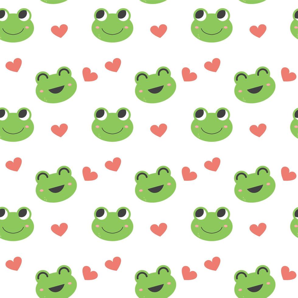 Seamless pattern of cute frogs 5612013 Vector Art at Vecteezy