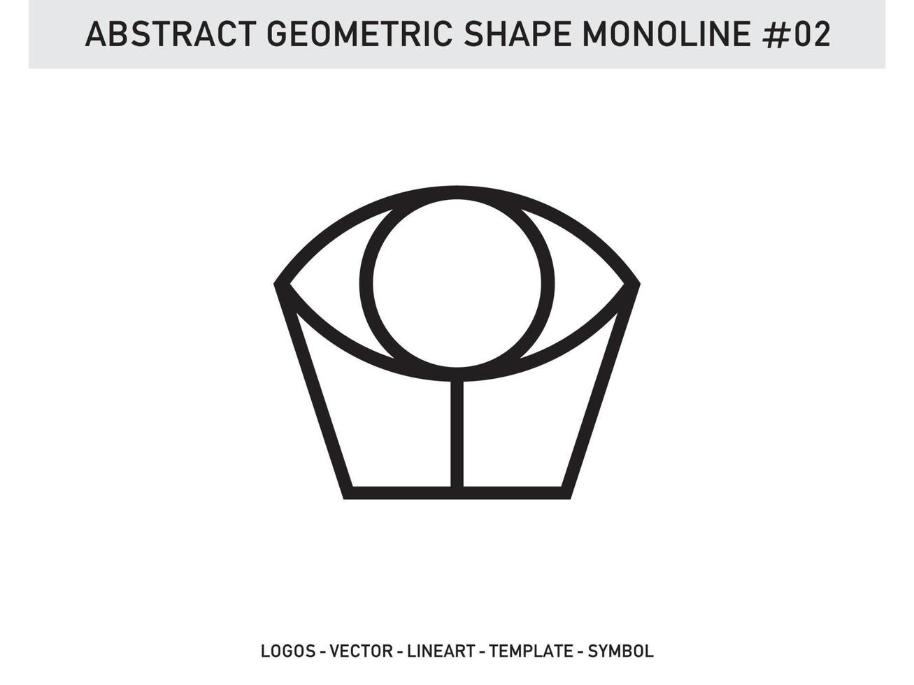 Tile Design Abstract Geometric Shape Monoline Vector Free