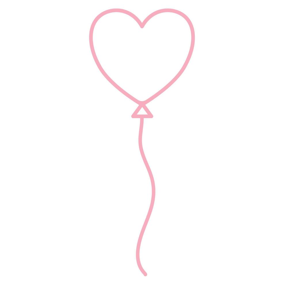 Heart shape balloons. vector