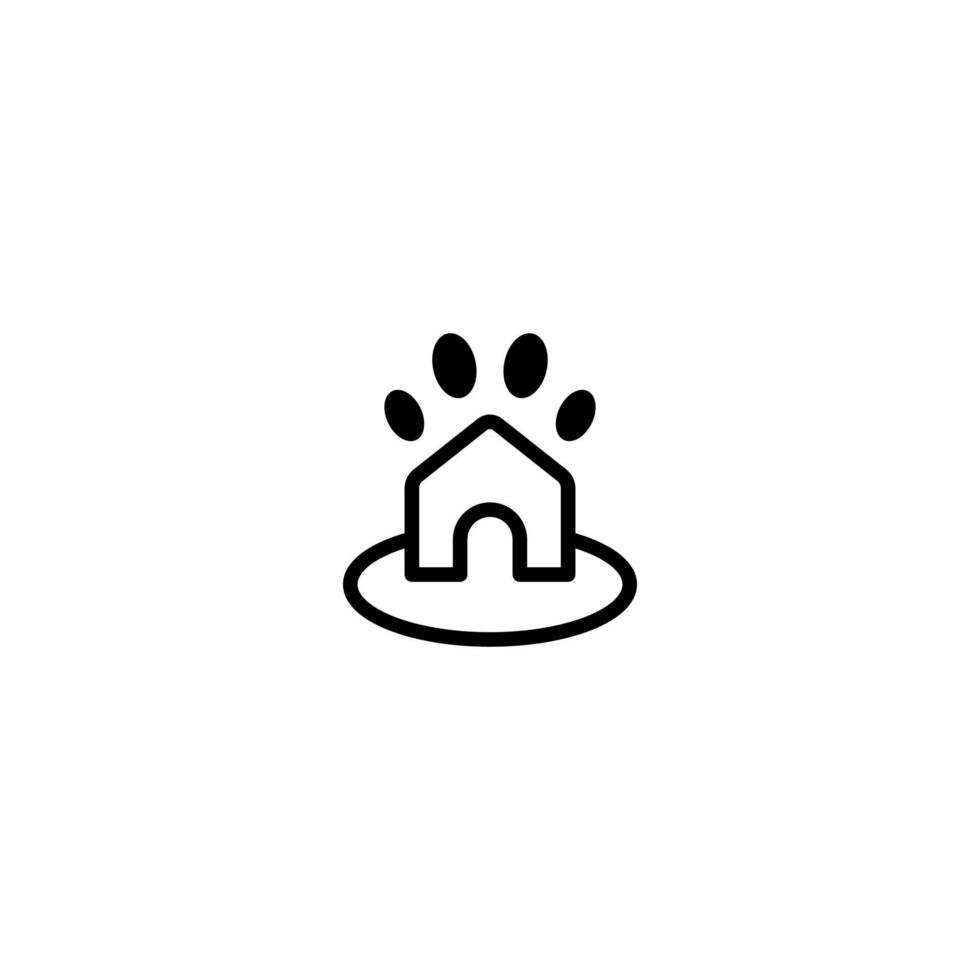Pet Home Logo Design Vector Template