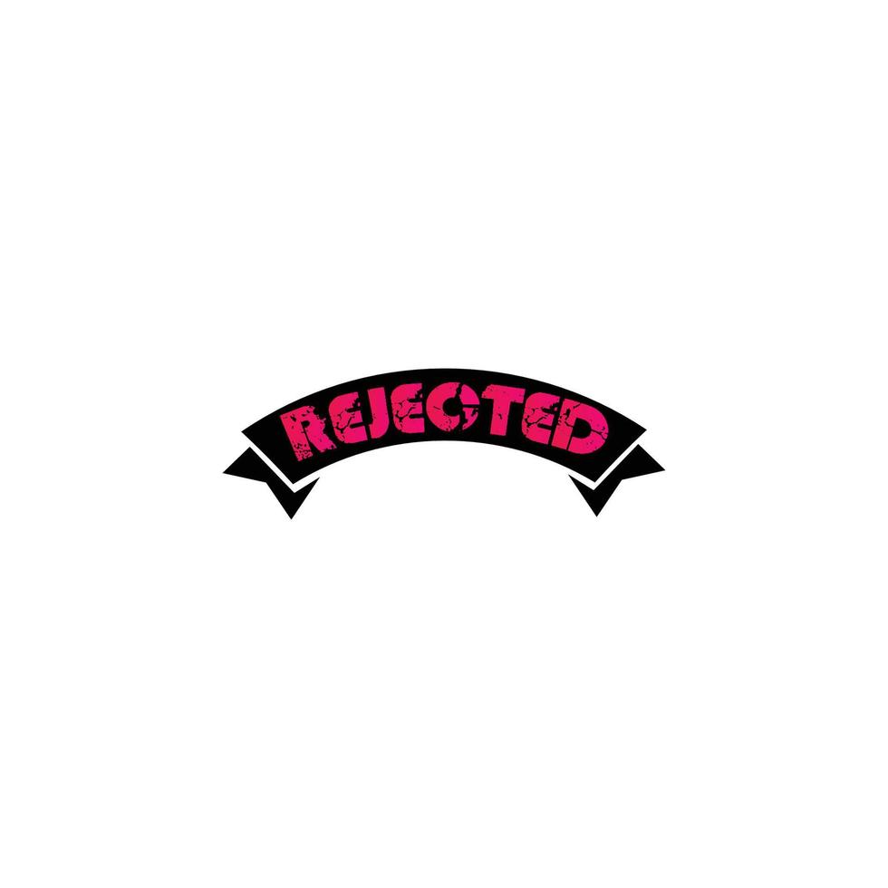 Rejected Rubber Stamp, Rejected sign vector