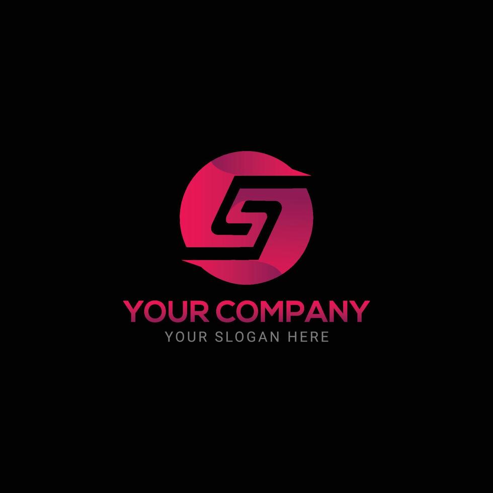 Creative abstract s letter circle logo vector