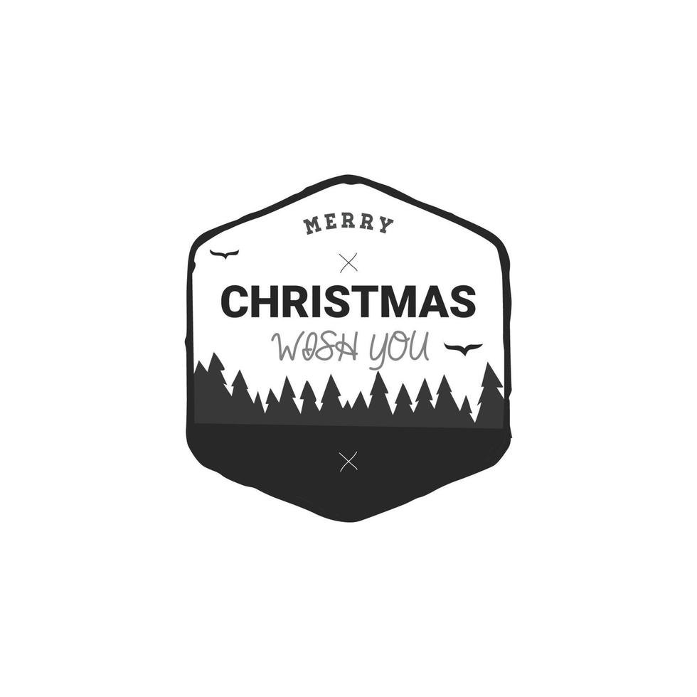Christmas labels, Christmas ribbons, christmas sign vector