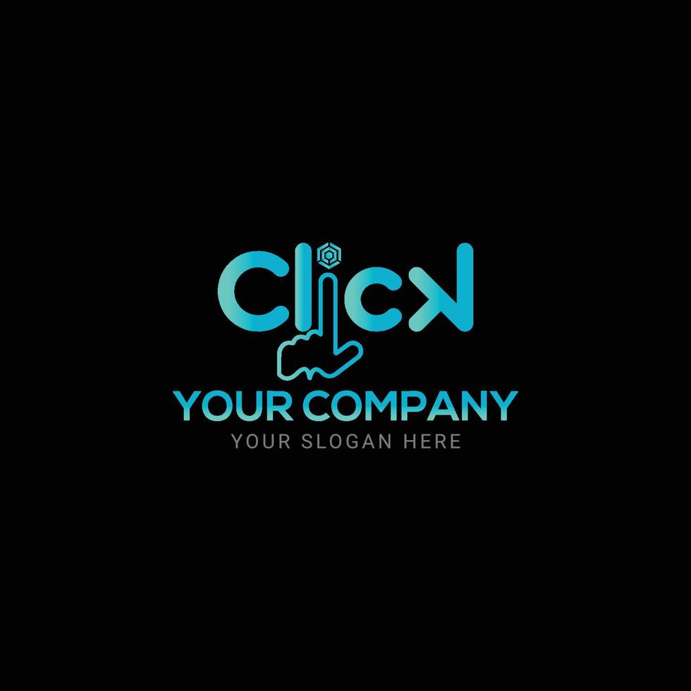 clicks  Typographic logo design, Typographic logo, Text logo design