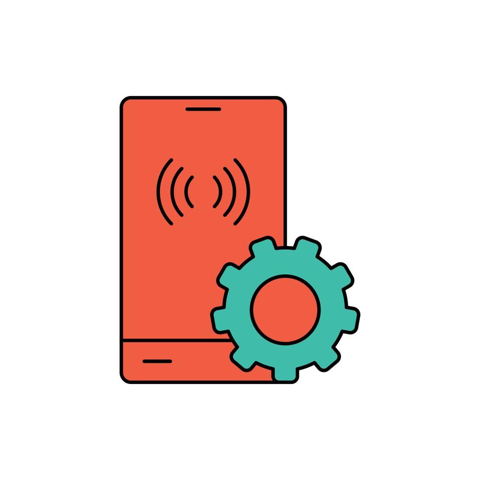 digital media configuration icon vector